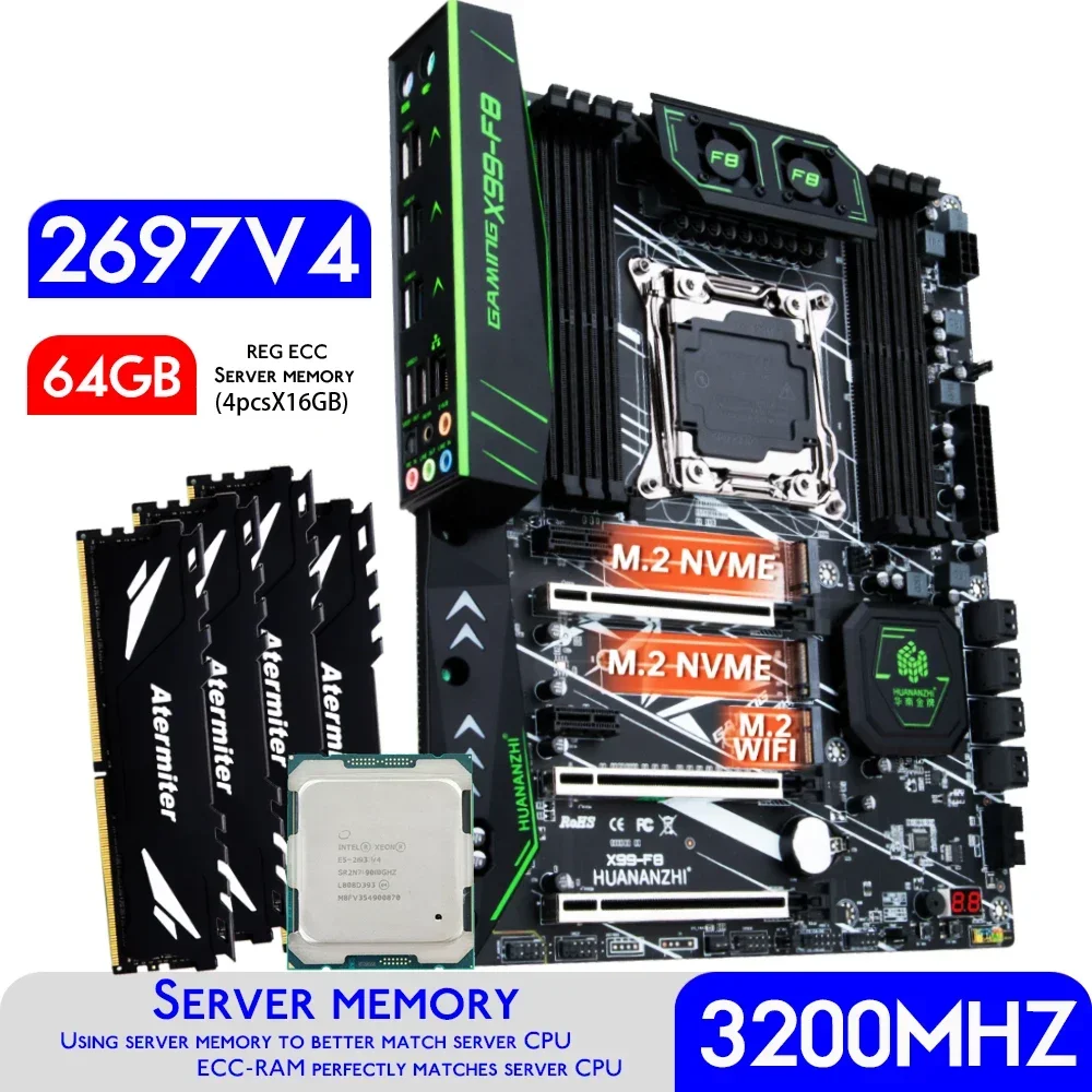 64Gb Ddr4 Ecc Reg 3200Mhz - Placa base HUANANZHI X99 F8 X99
