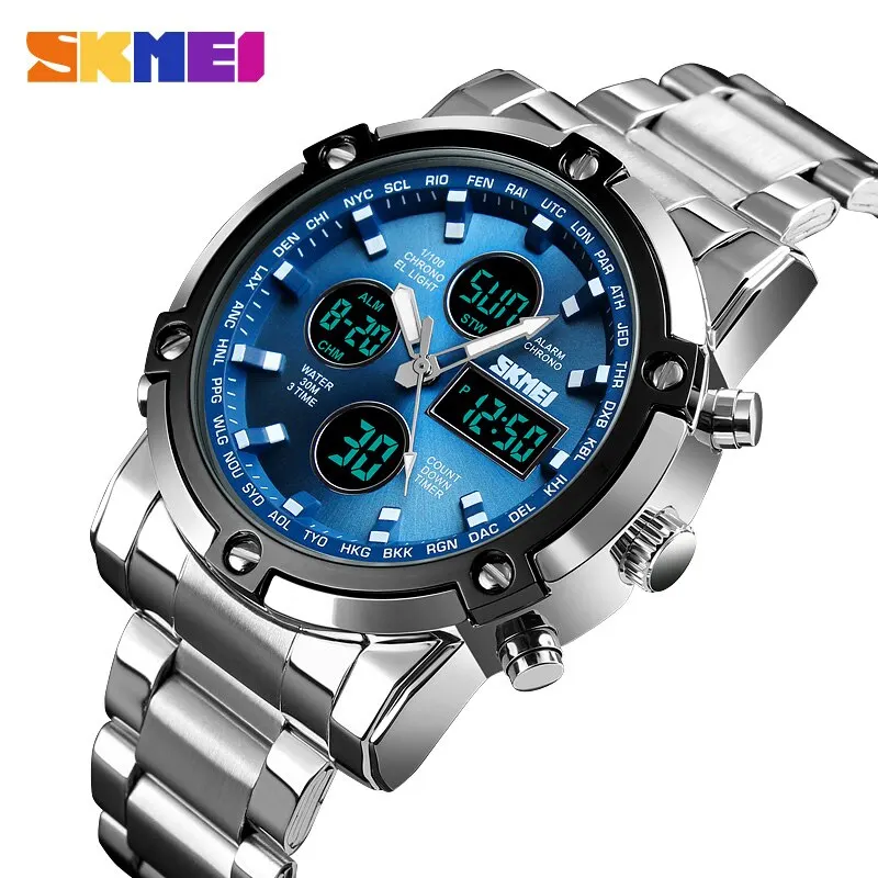 Reloj Digital Skmei 1389 con 3 - Gold 6138 reseña y precio